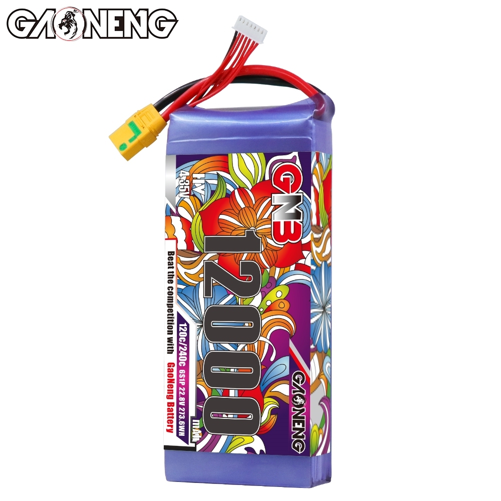 [Copy]GAONENG GNB 12000mAh 6S 22.8V HV 120C RC LiPo Battery XT90S