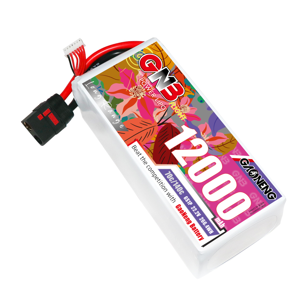 GAONENG GNB 6S1P 22.2V 12000mAh 70C RC LiPo Battery QS8