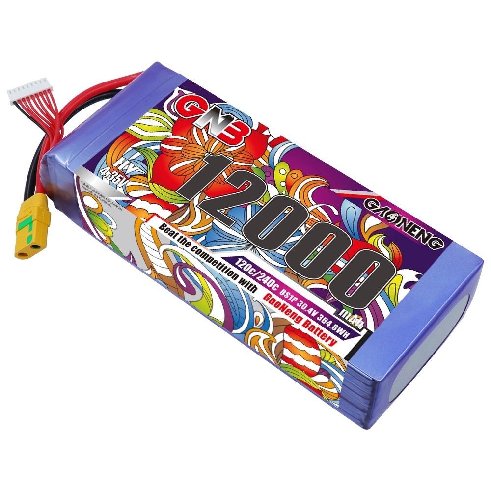 GAONENG GNB 12000mAh  8S1P 30.4V HV 120C LiPo Battery XT90S