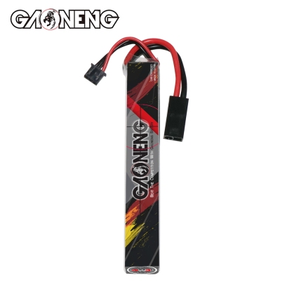 2PCS - GAONENG GNB 2S 7.4V 1200mAh 30C Mini Tamiya LiPo Battery for AirSoft