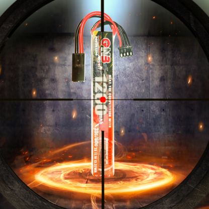 2PCS - GAONENG GNB 3S 11.1V 1200mAh 30C Mini Tamiya LiPo Battery for AirSoft