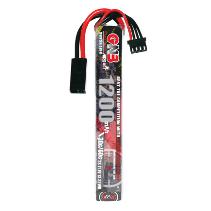 2PCS - GAONENG GNB 3S 11.1V 1200mAh 30C Mini Tamiya LiPo Battery for AirSoft