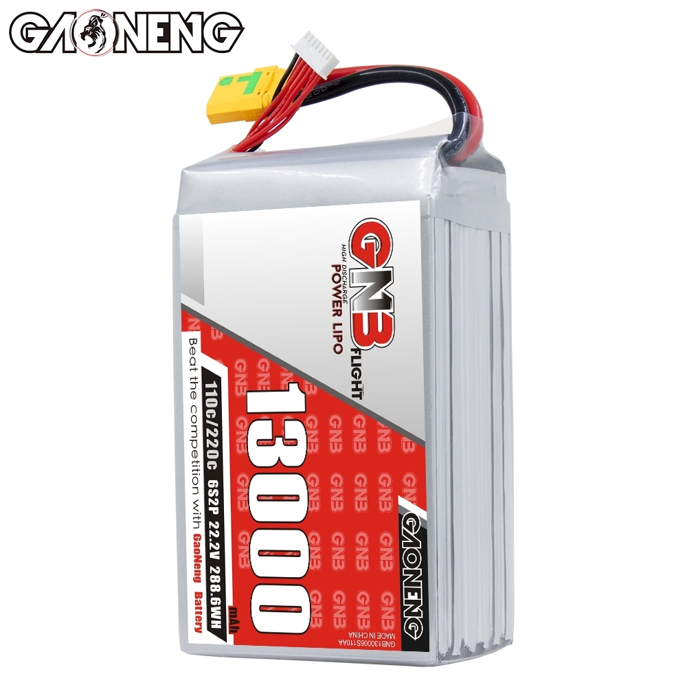 GAONENG GNB 6S 22.2V 13000mAh 13AH 110C RC LiPo Battery XT90S Anti Spark