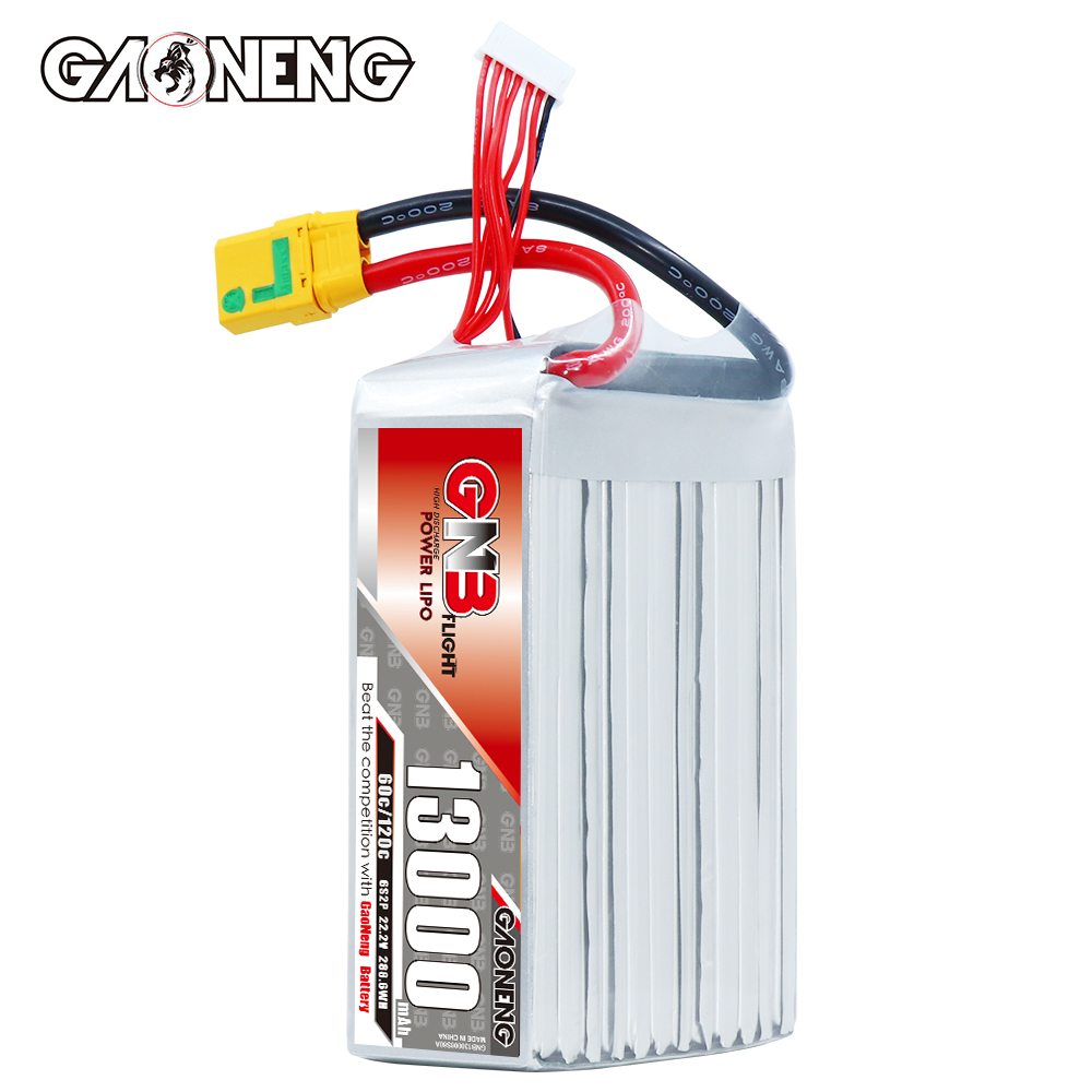 GAONENG GNB 6S 22.2V 13000mAh 60C RC LiPo Battery XT90S Anti Spark