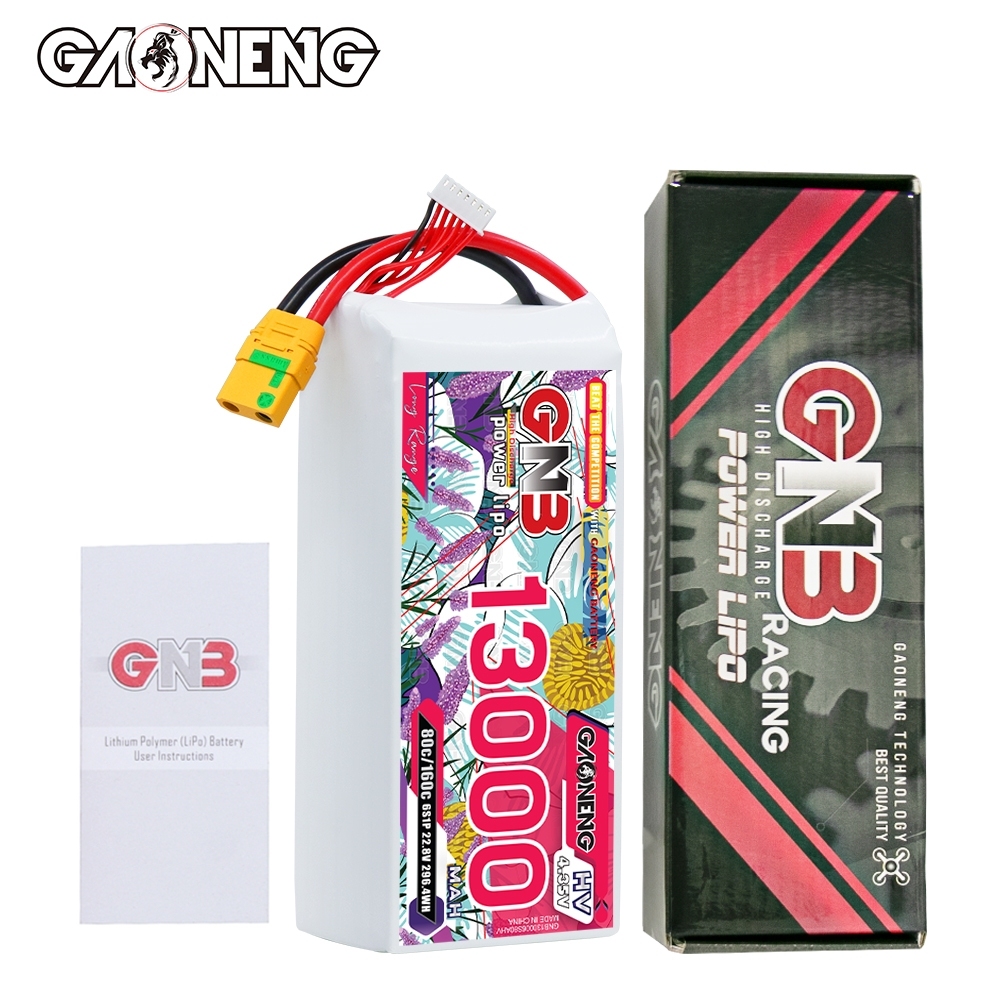 GAONENG GNB 6S 22.8V HV 13000mAh 80C RC LiPo Battery XT90S