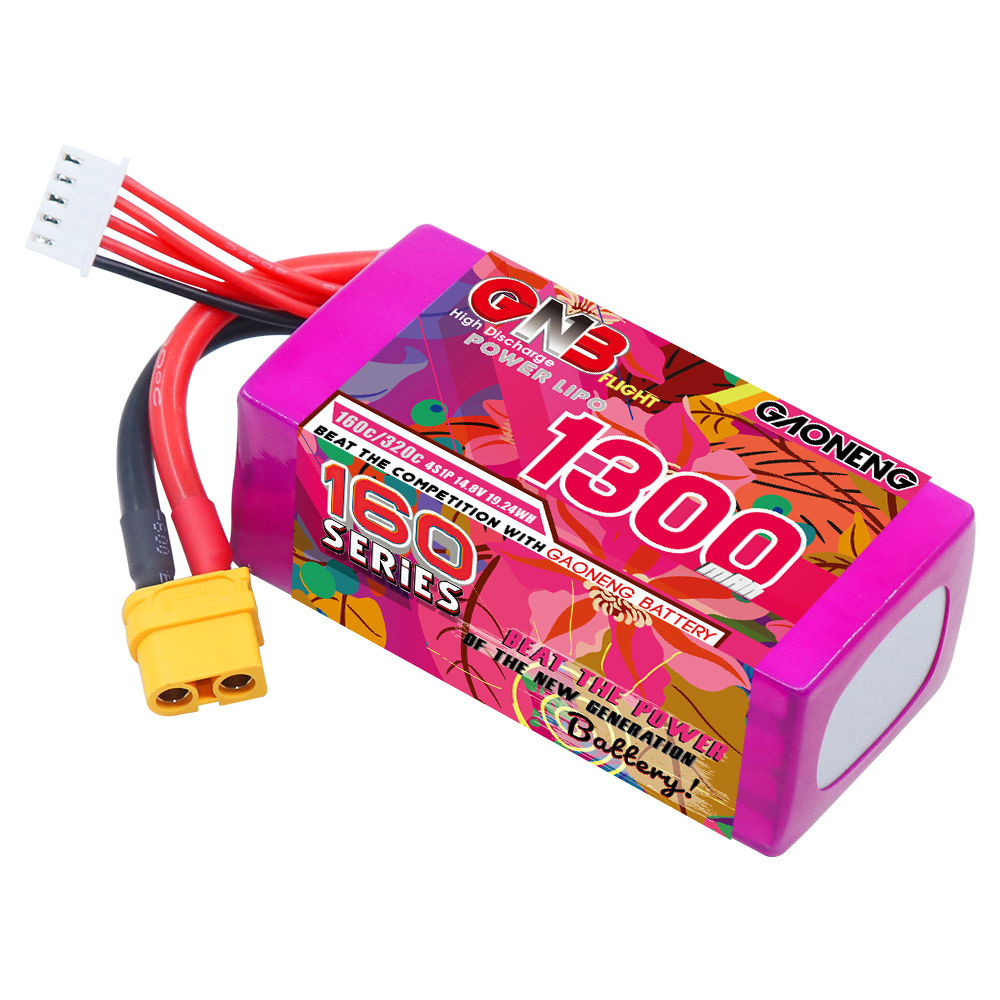 GAONENG GNB 4S 14.8V 1300mAh 160C XT60 LiPo Battery