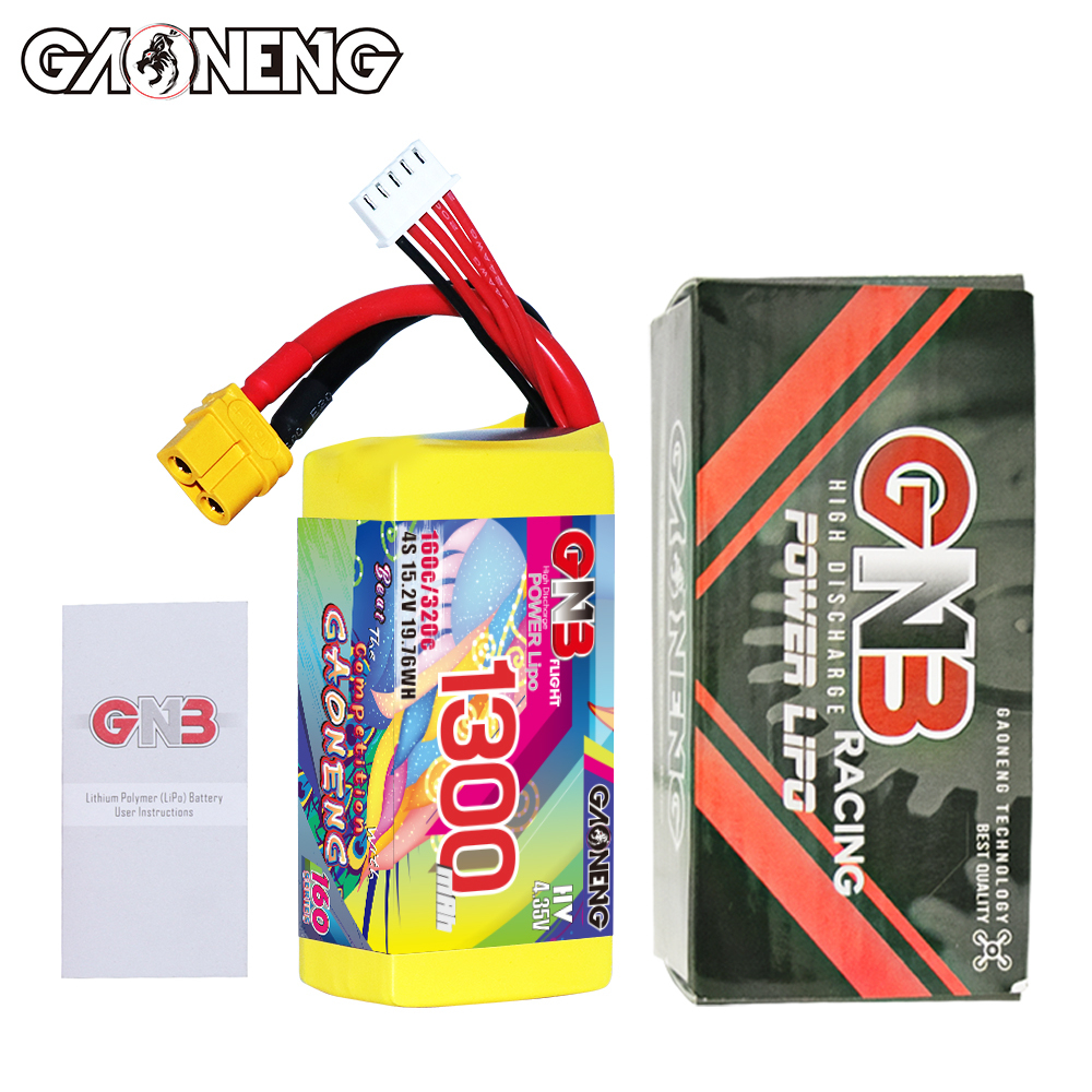 GAONENG GNB LiHV 4S 15.2V 1300mAh 160C XT60 LiPo Battery
