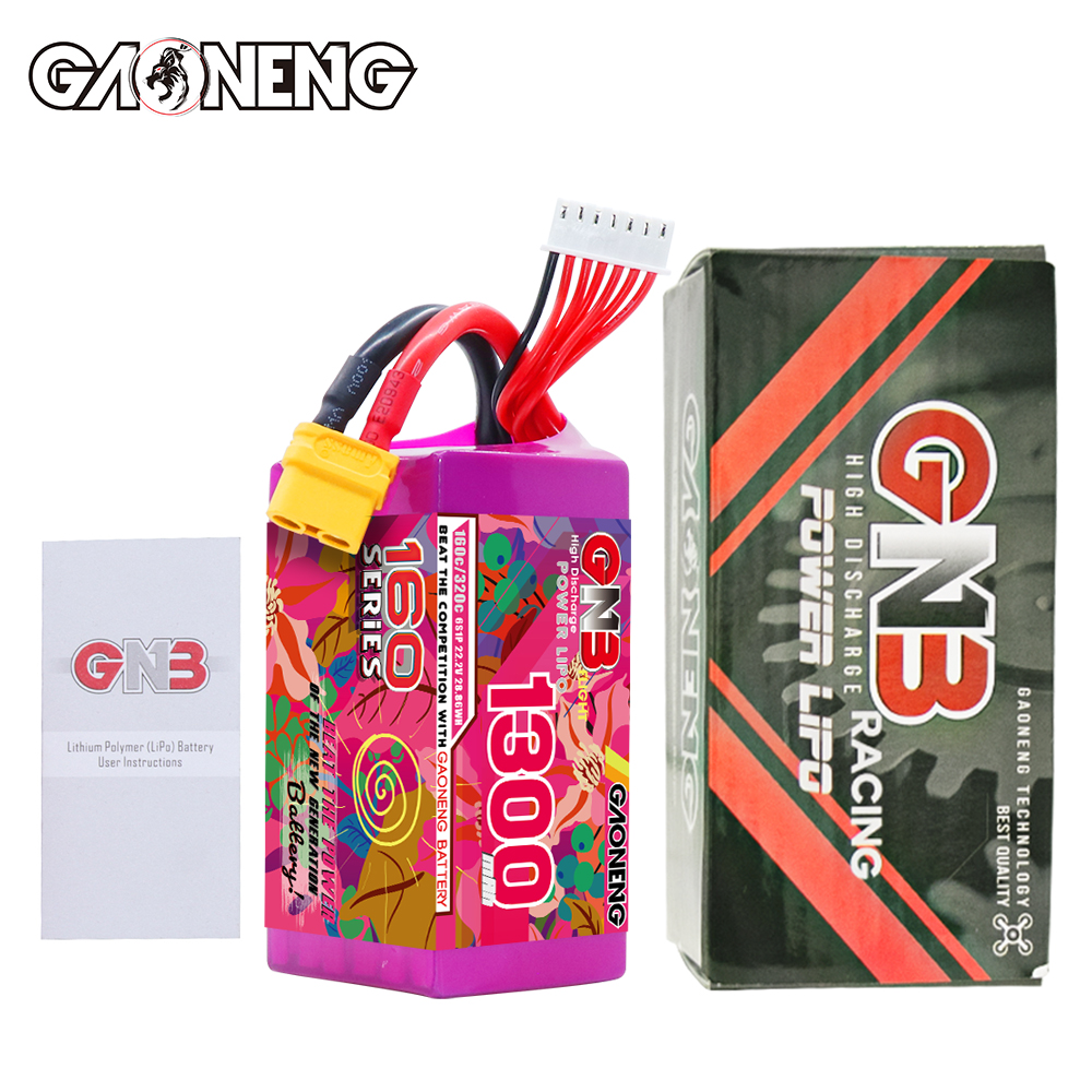 GAONENG GNB 6S 22.2V 1300mAh 160C XT60 LiPo Battery
