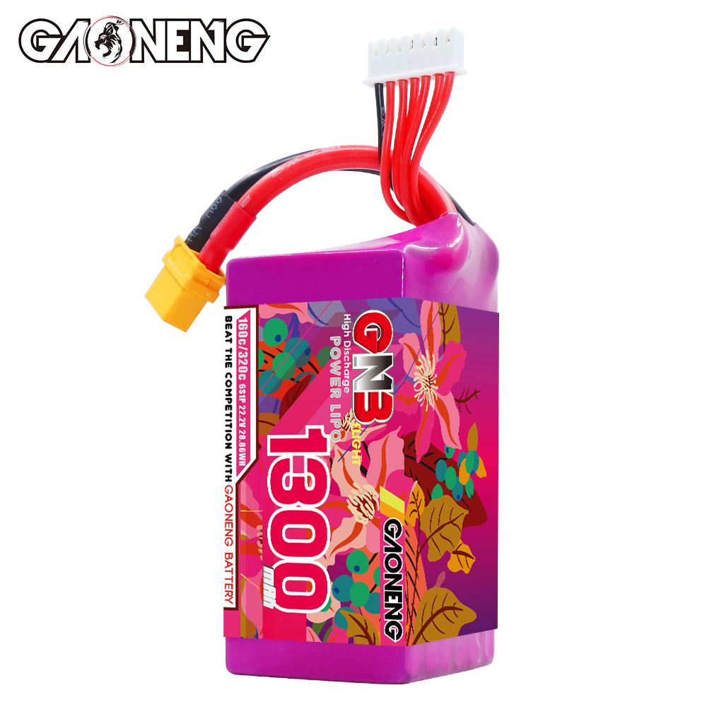 GAONENG GNB 6S 22.2V 1300mAh 160C XT60 LiPo Battery