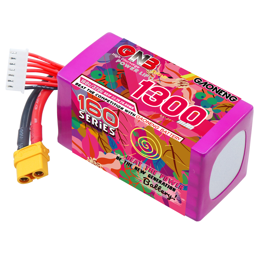 GAONENG GNB 6S 22.2V 1300mAh 160C XT60 LiPo Battery