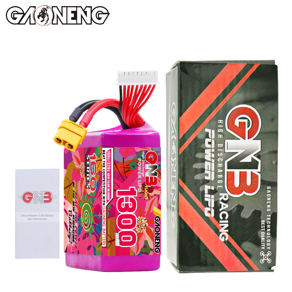 GAONENG GNB 8S 29.6V 1300mAh 160C XT60 LiPo Battery