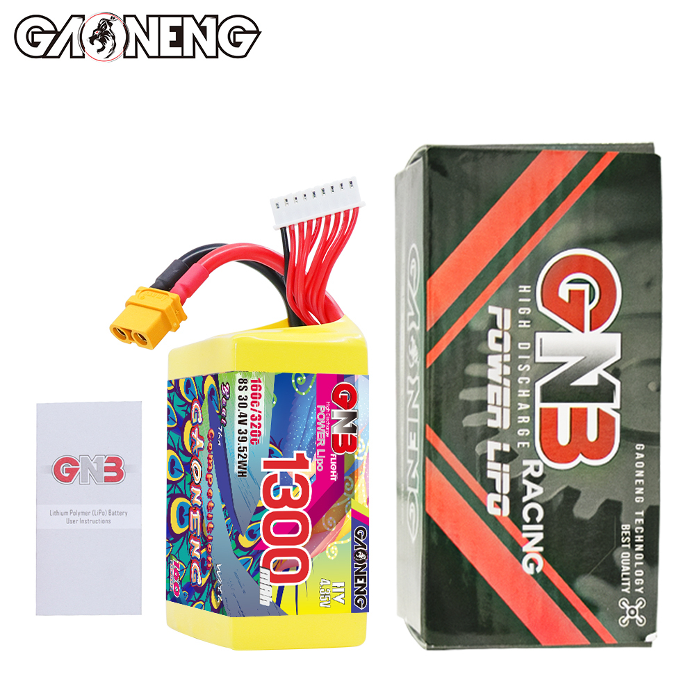 GAONENG GNB LiHV 8S 30.4V 1300mAh 160C XT60 LiPo Battery