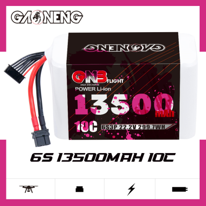 GAONENG GNB 6S 22.2V 13500mah 10C XT60 Li-ion Battery made with Molicel 21700 P45B