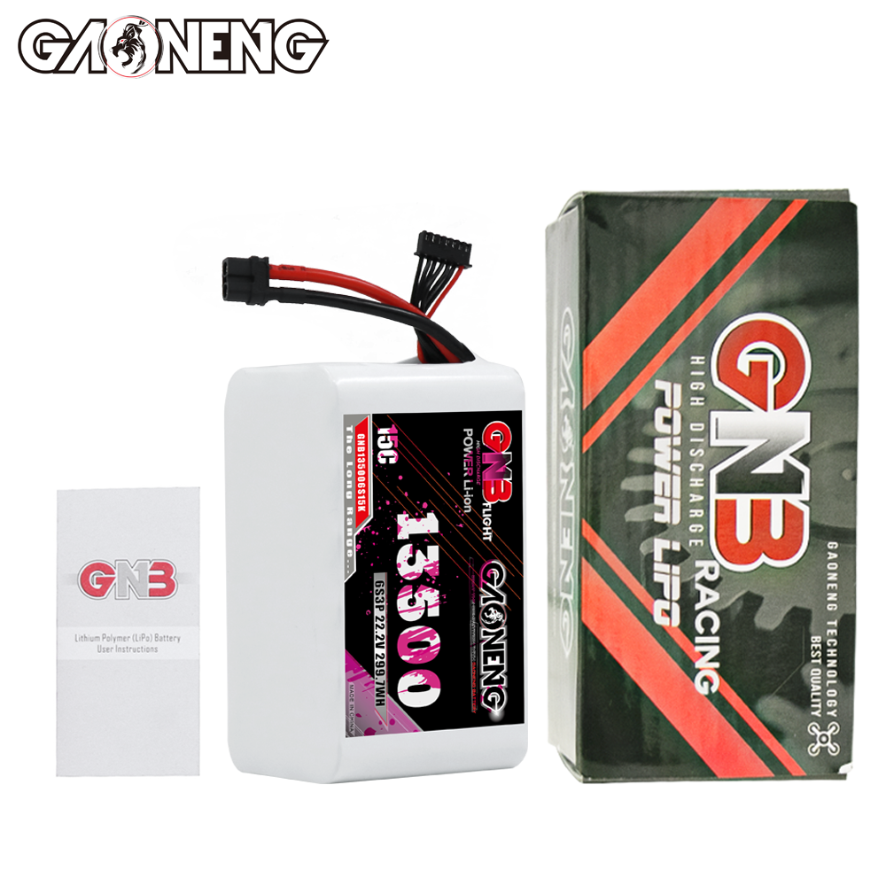 GAONENG GNB 6S 22.2V 13500mah 15C XT60 Li-ion Battery 