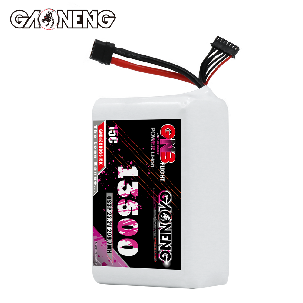 GAONENG GNB 6S 22.2V 13500mah 15C XT60 Li-ion Battery 