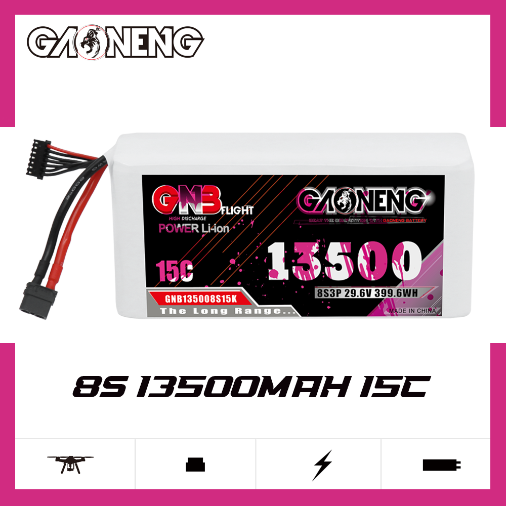 GAONENG GNB 8S3P 29.6V 13500mah 15C XT60 Li-ion Battery 
