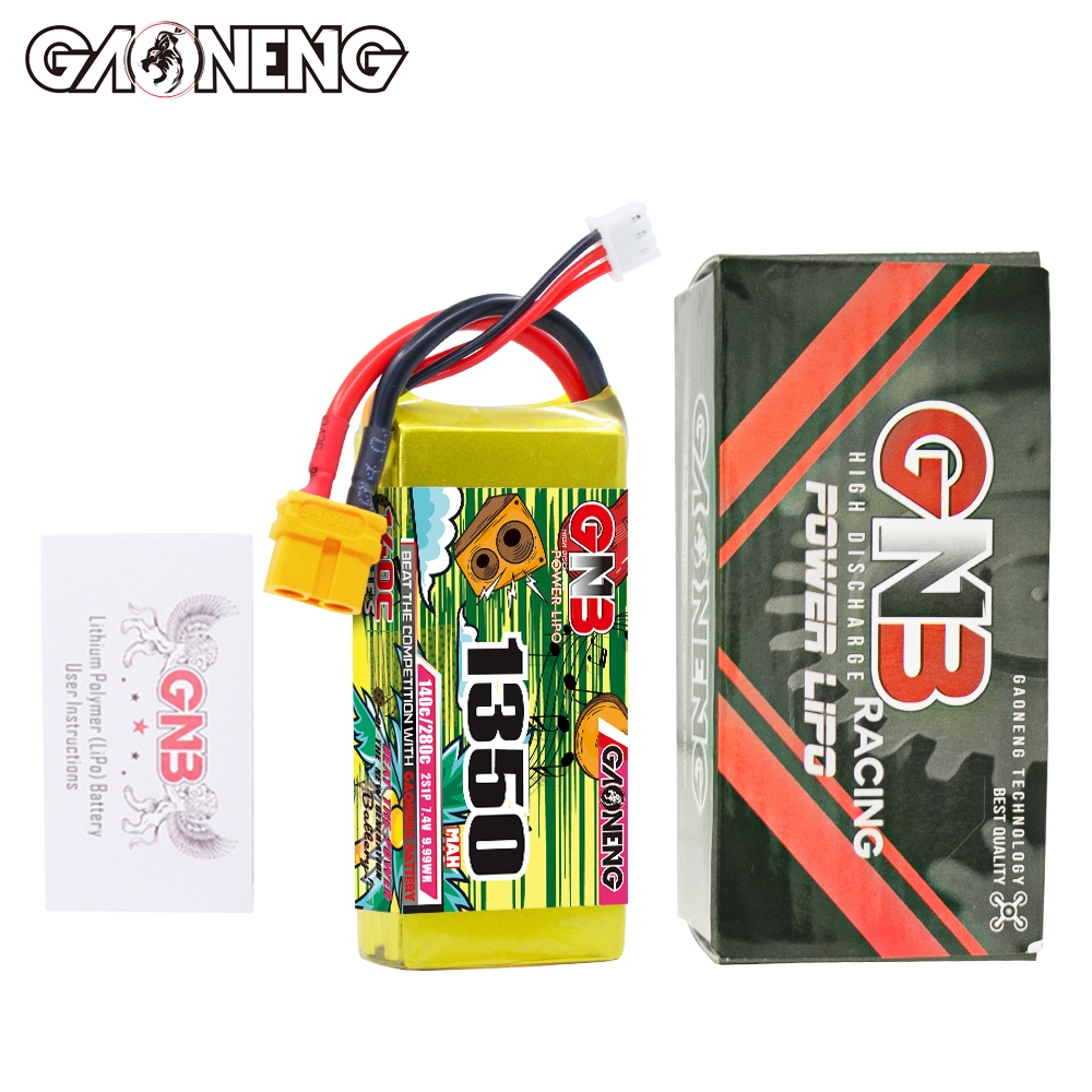 GAONENG GNB 2S 7.4V 1350mAh 140C XT60 LiPo Battery