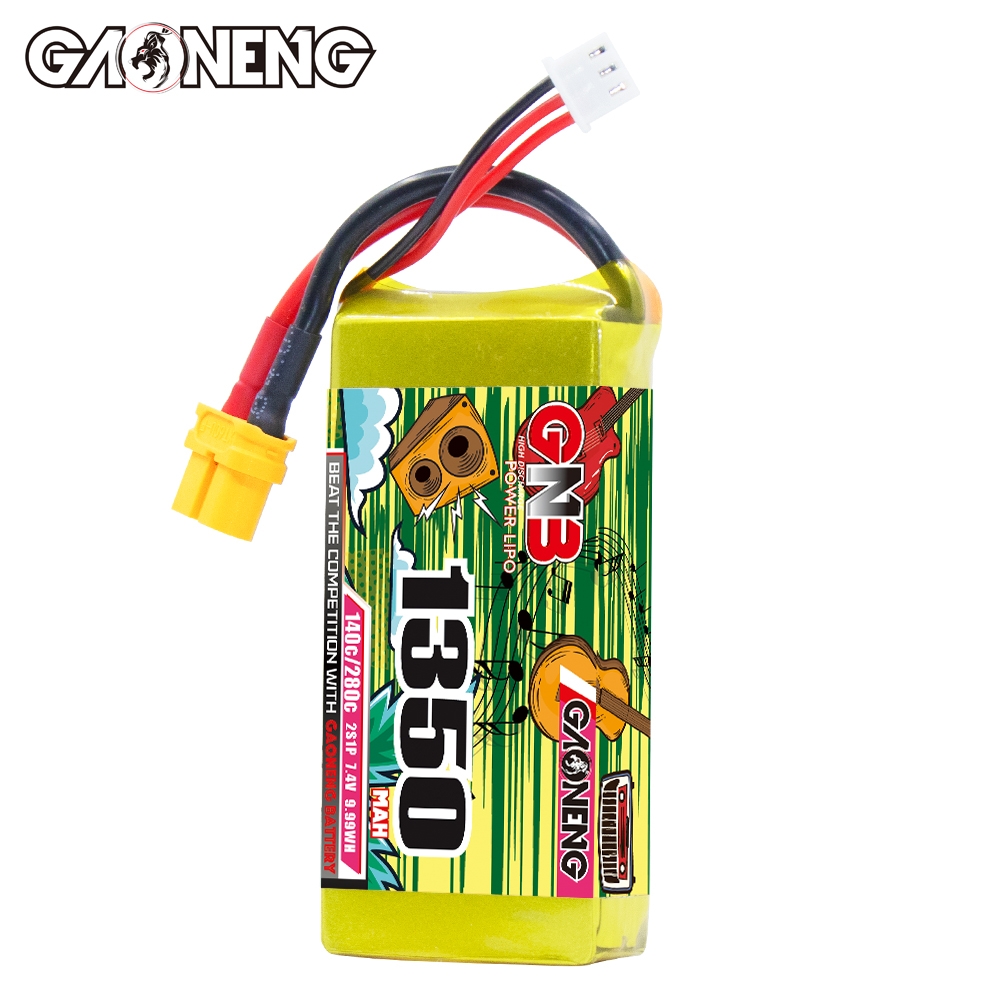 GAONENG GNB 2S 7.4V 1350mAh 140C XT60 LiPo Battery