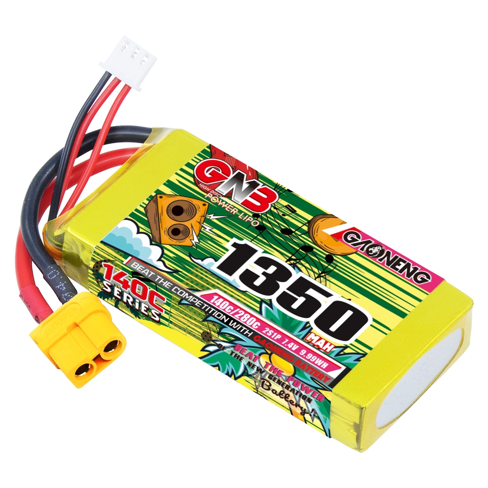 GAONENG GNB 2S 7.4V 1350mAh 140C XT60 LiPo Battery