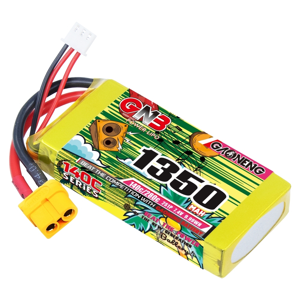 GAONENG GNB 2S 7.4V 1350mAh 140C XT60 LiPo Battery