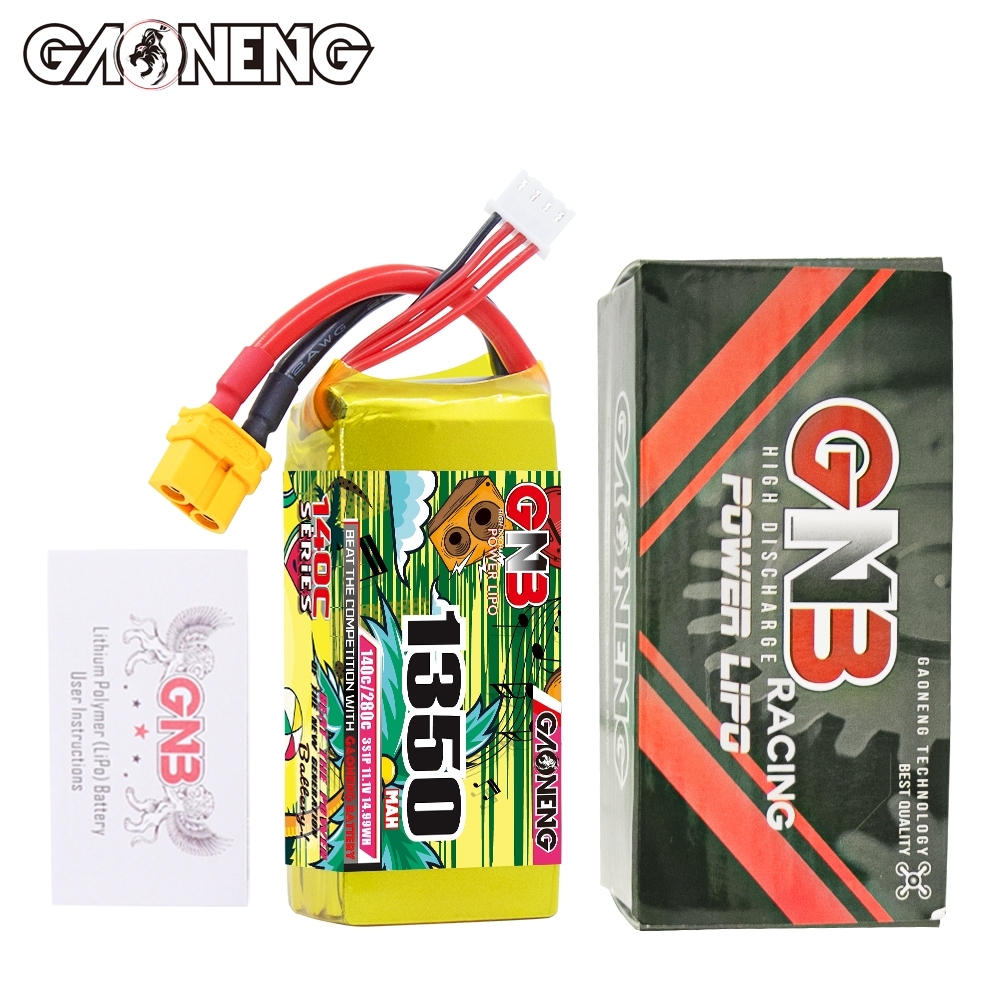GAONENG GNB 3S 11.1V 1350mAh 140C XT60 LiPo Battery