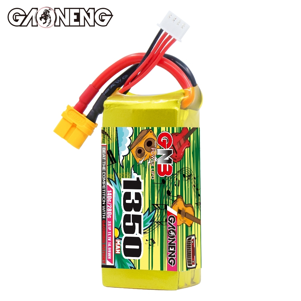 GAONENG GNB 3S 11.1V 1350mAh 140C XT60 LiPo Battery