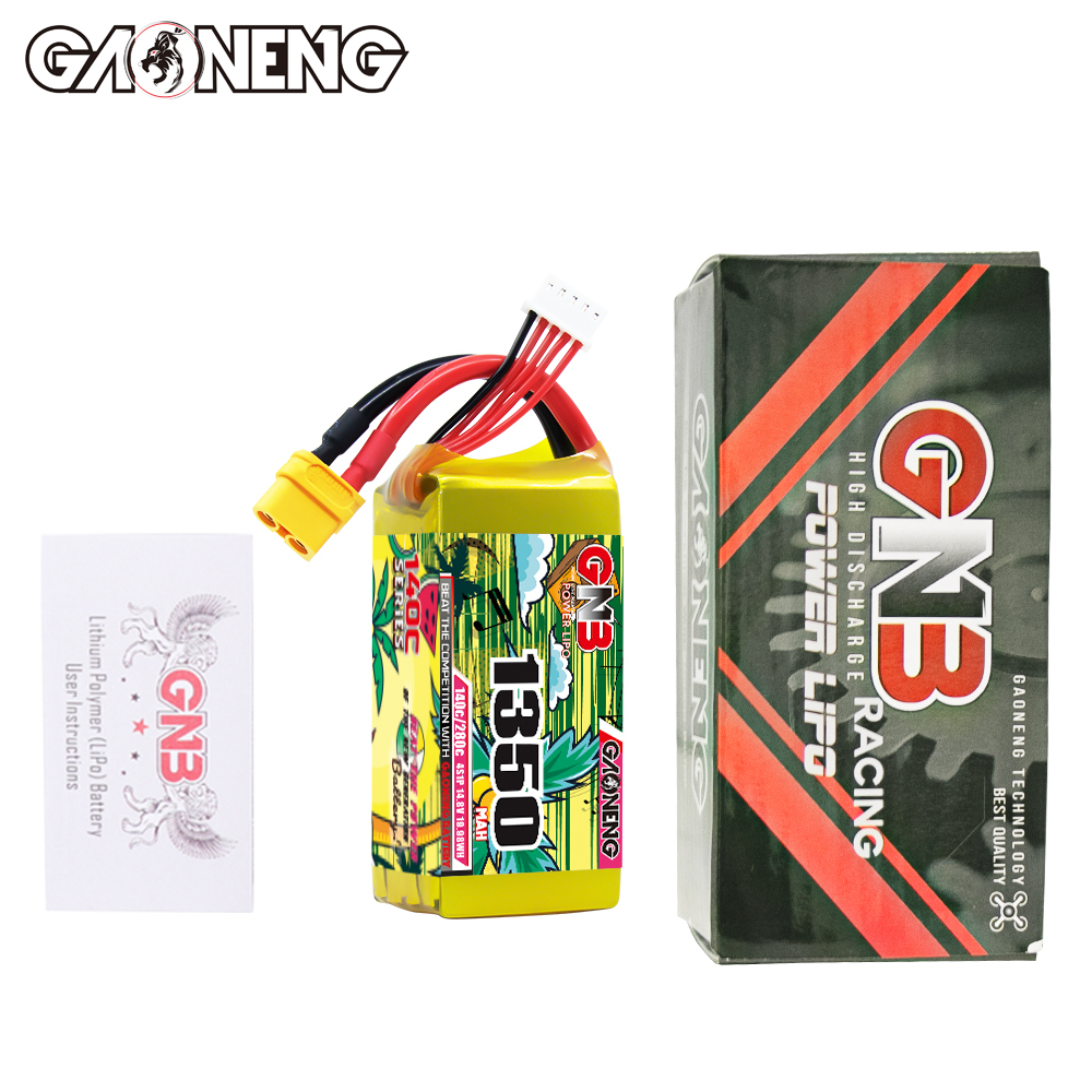 GAONENG GNB 4S 14.8V 1350mAh 140C XT60 LiPo Battery