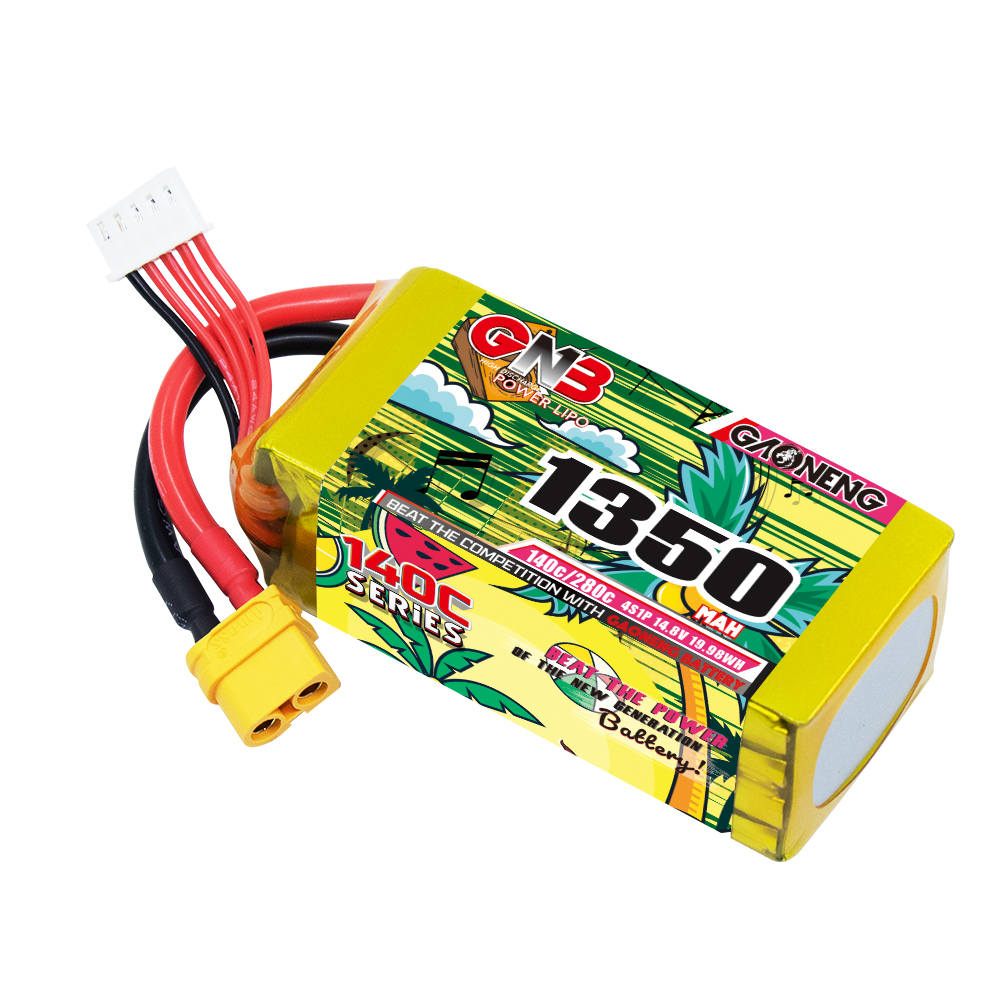 GAONENG GNB 4S 14.8V 1350mAh 140C XT60 LiPo Battery