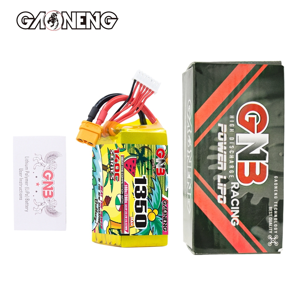 GAONENG GNB 6S 22.2V 1350mAh 140C XT60 LiPo Battery