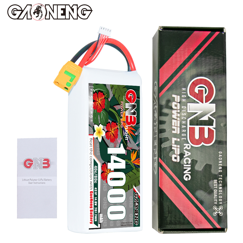 GAONENG GNB 4S1P 14.8V 14000mAh 40C RC LiPo Battery XT90S Anti-Spark
