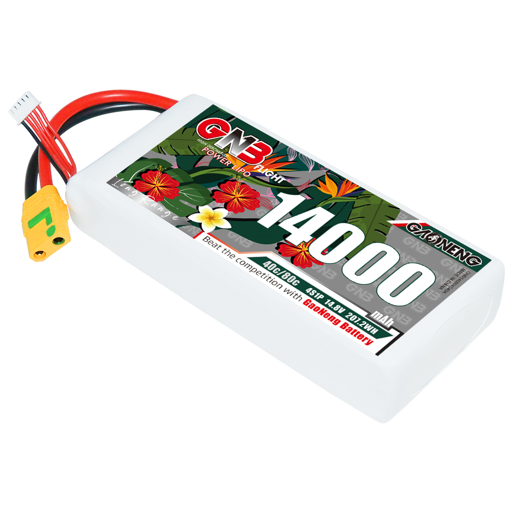 GAONENG GNB 4S1P 14.8V 14000mAh 40C RC LiPo Battery XT90S Anti-Spark