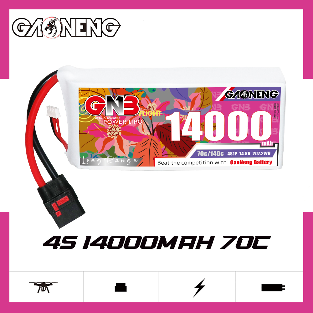 GAONENG GNB 4S1P 14.8V 14000mAh 70C RC LiPo Battery QS8