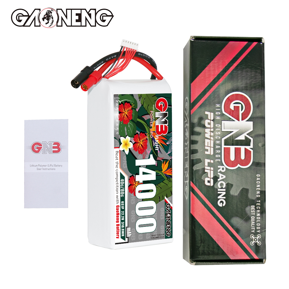 GAONENG GNB 6S1P 22.2V 14000mAh 40C RC LiPo Battery XT150
