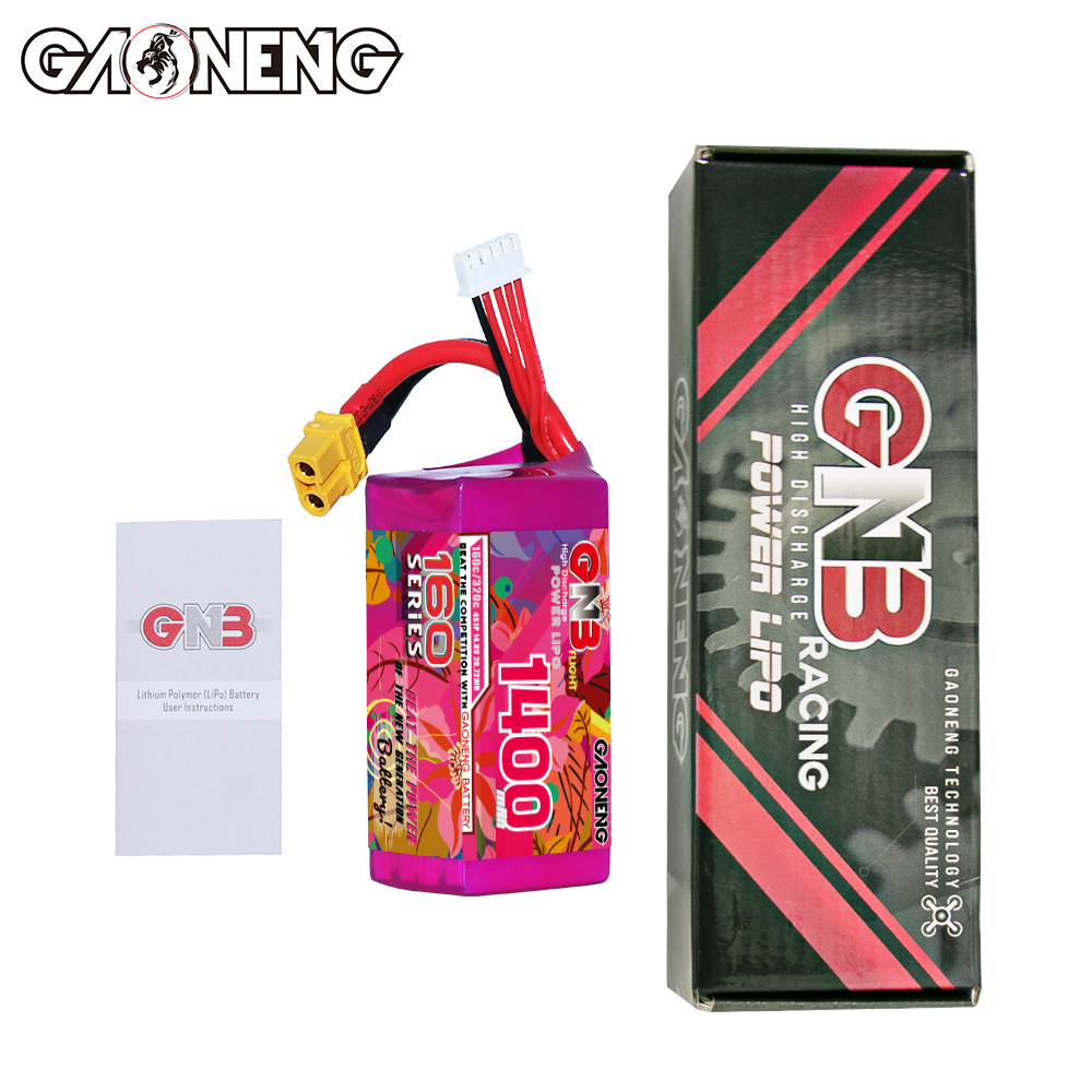 GAONENG GNB 4S 14.8V 1400mAh 160C XT60 LiPo Battery