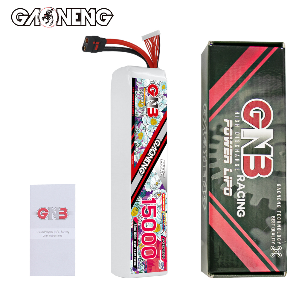 GAONENG GNB  14S1P 53.2V HV 15000mAh 80C RC LiPo Battery QS8