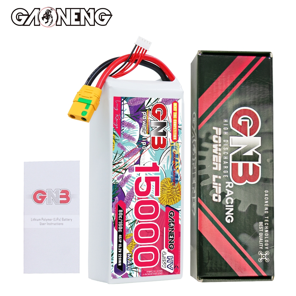GAONENG GNB 4S 15.2V HV 15000mAh 80C RC LiPo Battery XT90S