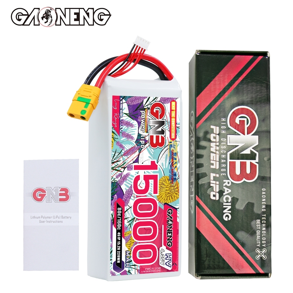 GAONENG GNB 4S 15.2V HV 15000mAh 80C RC LiPo Battery XT90S