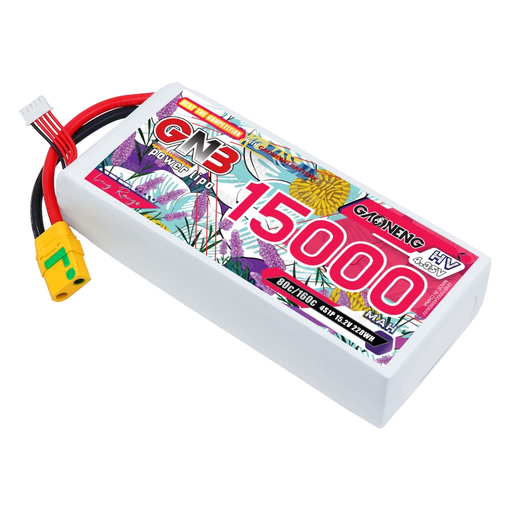 GAONENG GNB 4S 15.2V HV 15000mAh 80C RC LiPo Battery XT90S
