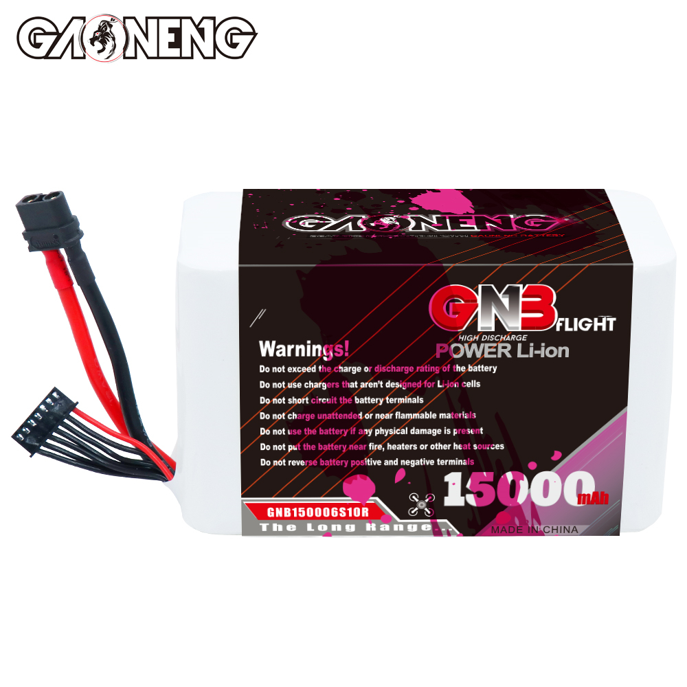 GAONENG GNB 6S 22.2V 15000mAh 10C XT60 Li-ion Battery made with Samsung 21700 50S