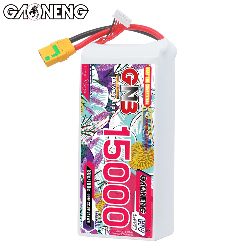 GAONENG GNB 6S 22.8V HV 15000mAh 80C RC LiPo Battery XT90S