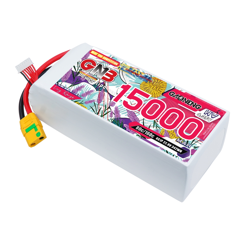 GAONENG GNB 6S 22.8V HV 15000mAh 80C RC LiPo Battery XT90S
