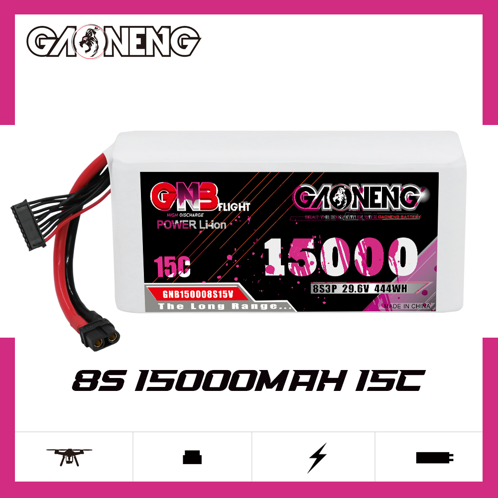 GAONENG GNB 8S3P 29.6V 15000mAh 15C XT60 Li-ion Battery 