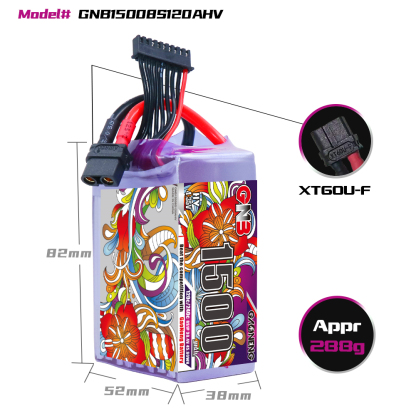 GAONENG GNB LiHV 8S 30.4V 1500mAh 120C XT60 LiPo Battery