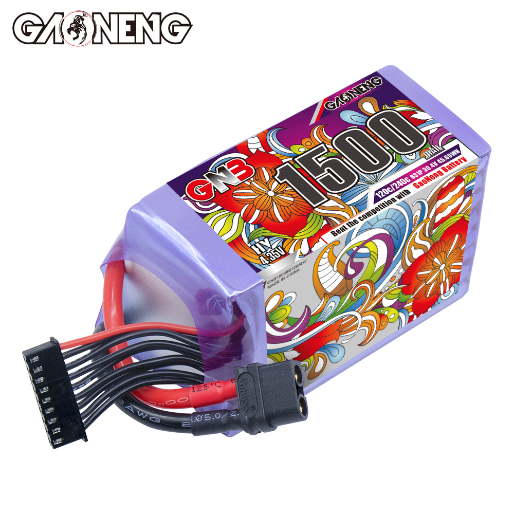 GAONENG GNB LiHV 8S 30.4V 1500mAh 120C XT60 LiPo Battery