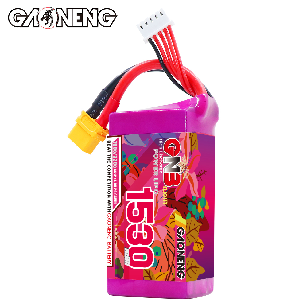 GAONENG GNB 4S 14.8V 1530mAh 160C XT60 LiPo Battery