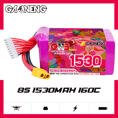 GAONENG GNB 8S 29.6V 1530mah 160C XT60 LiPo Battery