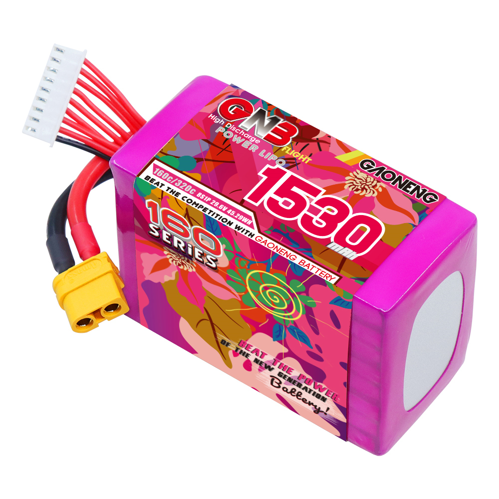 GAONENG GNB 8S 29.6V 1530mah 160C XT60 LiPo Battery