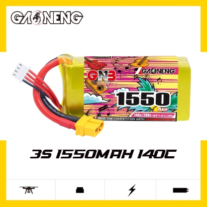 GAONENG GNB 3S 11.1V 1550mAh 140C XT60 LiPo Battery