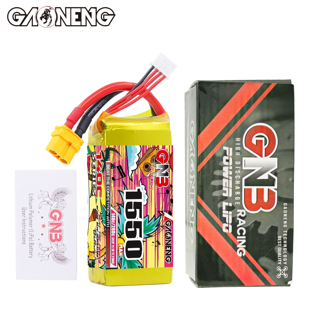 GAONENG GNB 3S 11.1V 1550mAh 140C XT60 LiPo Battery
