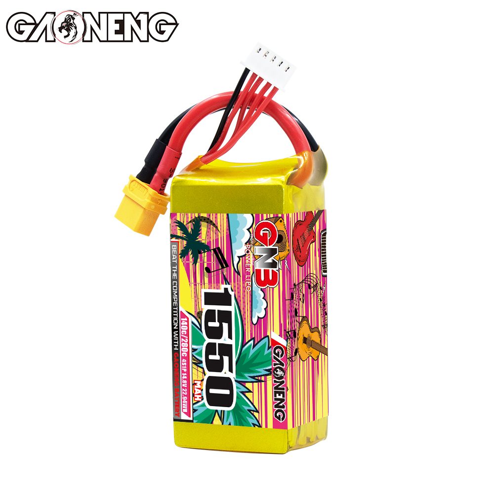 GAONENG GNB 4S 14.8V 1550mAh 140C XT60 LiPo Battery
